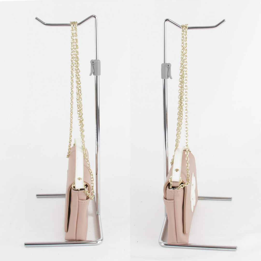 美品『USED』 
MARY QUANT マリークヮント 
 ショルダーバッグ 
レザー ピンク