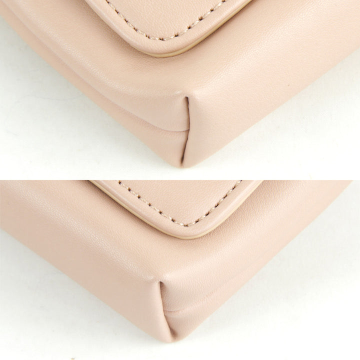 美品『USED』 
MARY QUANT マリークヮント 
 ショルダーバッグ 
レザー ピンク