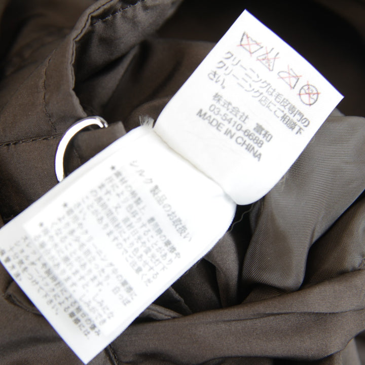 良品『USED』 
 
 リバーシブル コート 毛皮 
シルク/ポリエステル /ラクーン/レッキス ブラウン