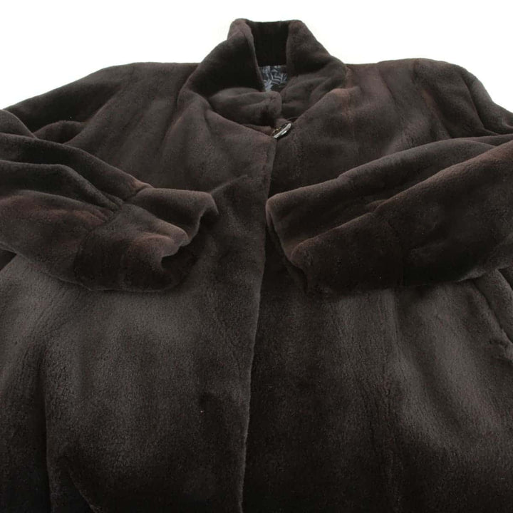 美品『USED』 
SAGA MINK サガミンク 
 フリーサイズ 毛皮 
シェアードミンク ブラック