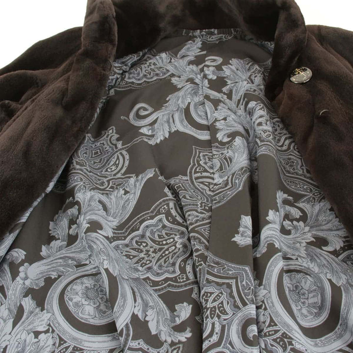 美品『USED』 
SAGA MINK サガミンク 
 フリーサイズ 毛皮 
シェアードミンク ブラック