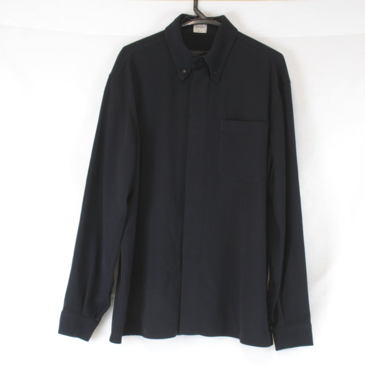 良品『USED』 
ARMANI アルマーニ 
 シンプル 長袖シャツ 
 ブラック