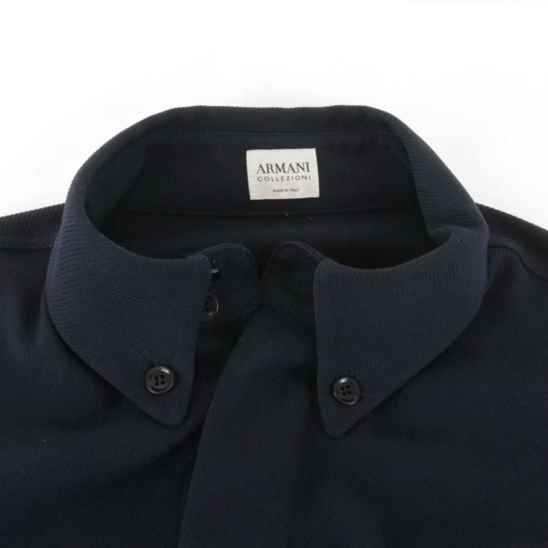 良品『USED』 
ARMANI アルマーニ 
 シンプル 長袖シャツ 
 ブラック