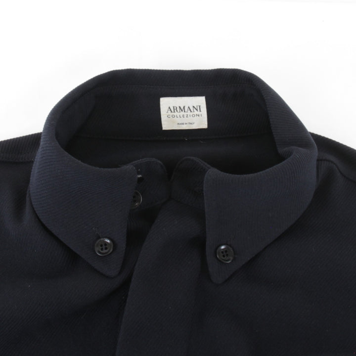 良品『USED』 
ARMANI アルマーニ 
 シンプル 長袖シャツ 
 ブラック