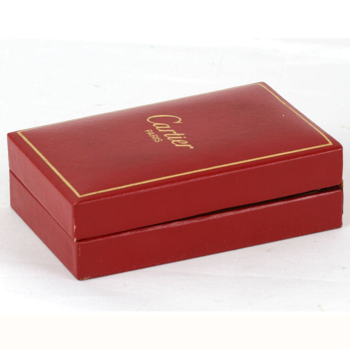 ジャンク『動作未確認』 
CARTIER カルティエ 
 ガスライター 箱付 ライター 
メタル ゴールドカラー