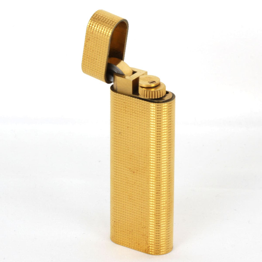 ジャンク『動作未確認』 
CARTIER カルティエ 
 ガスライター 箱付 ライター 
メタル ゴールドカラー