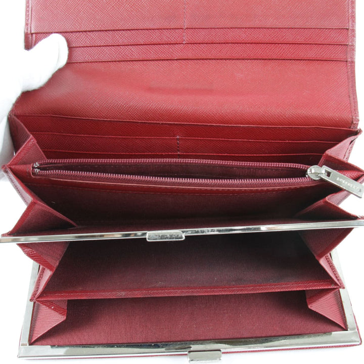 良品『USED』 
BURBERRY バーバリー 
 長財布 
レザー ワインレッド