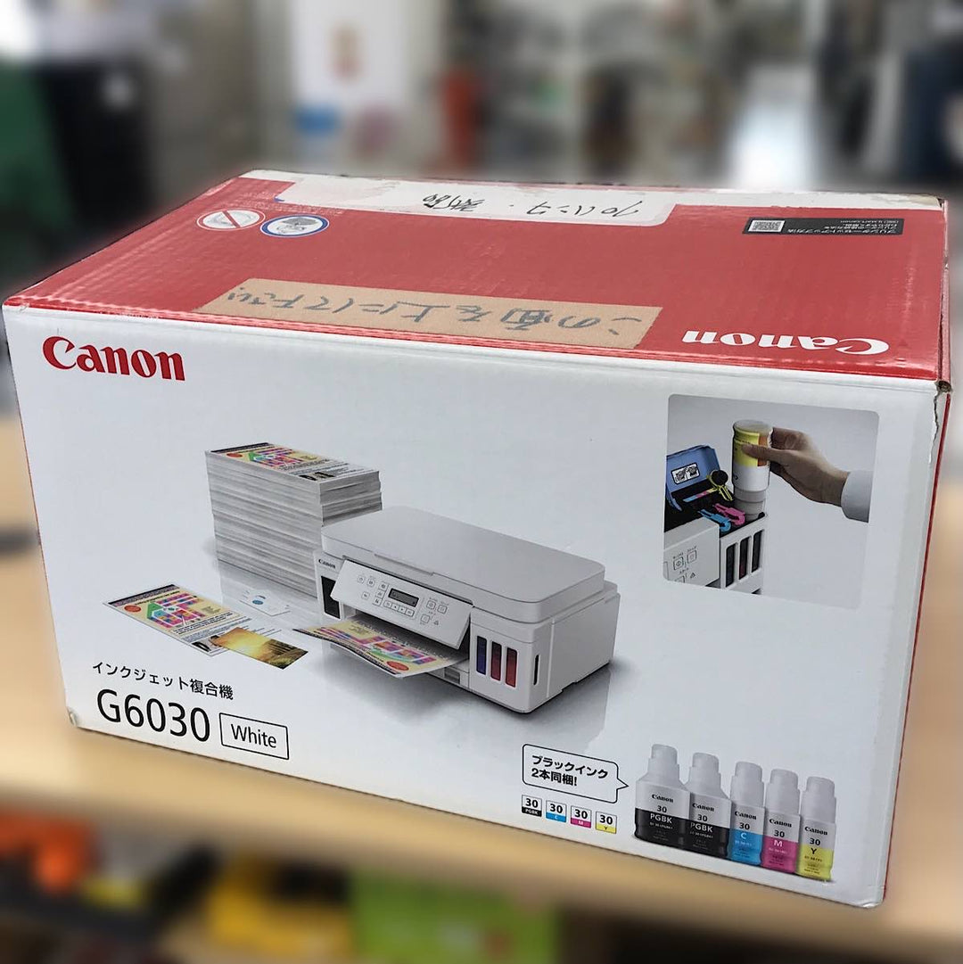 『USED』 
canon キャノン 
 インクジェット複合機 インクジェットプリンター G6030 小型家電 
 ホワイト