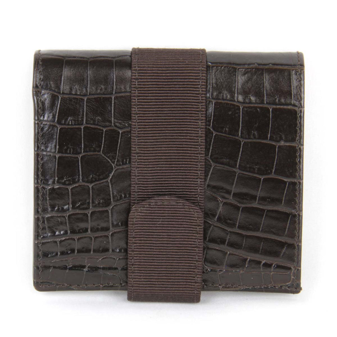 美品『USED』 
Salvatore Ferragamo フェラガモ 
 223053 二つ折り財布 
レザー ブラウン