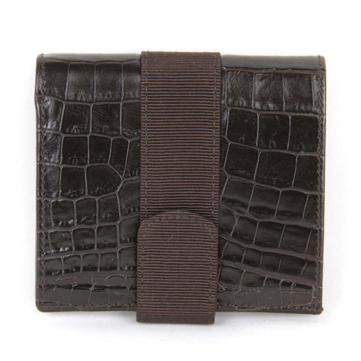 美品『USED』 
Salvatore Ferragamo フェラガモ 
 223053 二つ折り財布 
レザー ブラウン