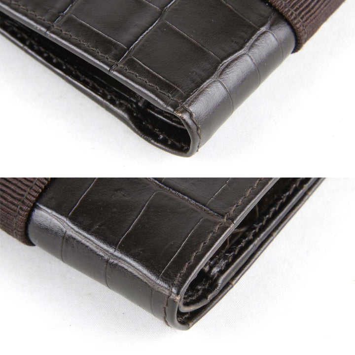 美品『USED』 
Salvatore Ferragamo フェラガモ 
 223053 二つ折り財布 
レザー ブラウン