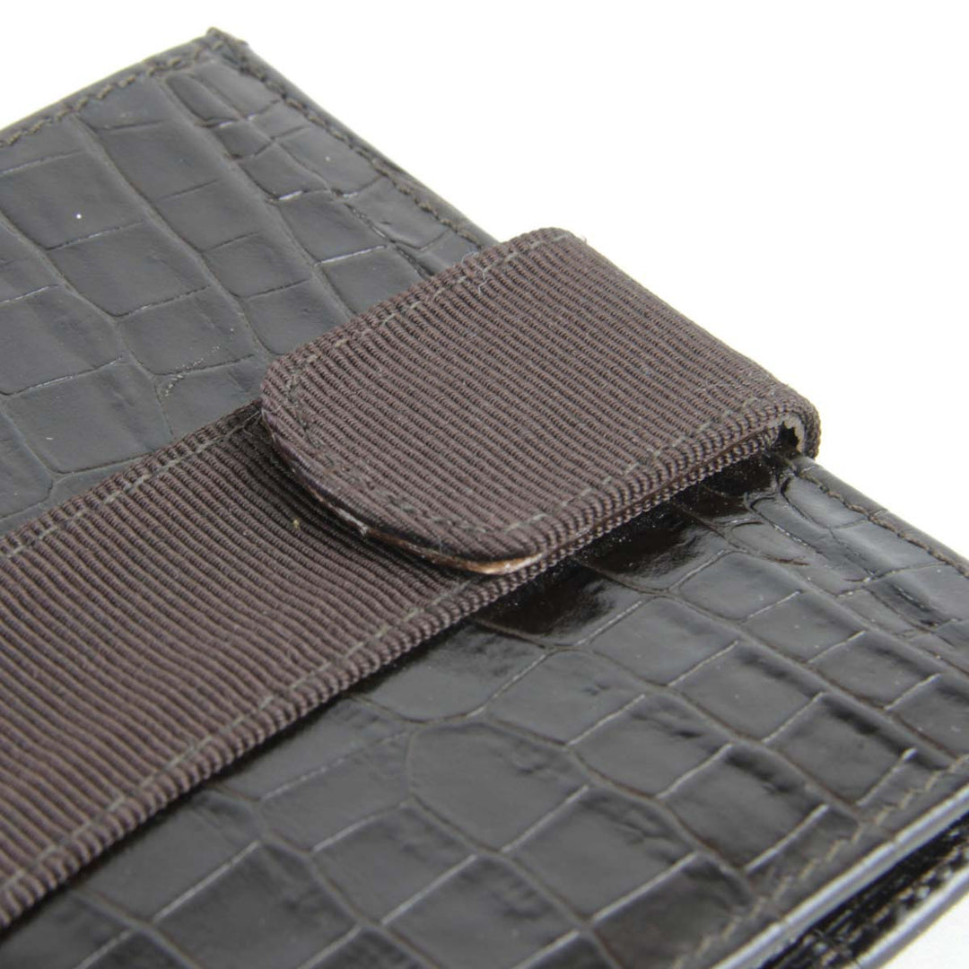 美品『USED』 
Salvatore Ferragamo フェラガモ 
 223053 二つ折り財布 
レザー ブラウン