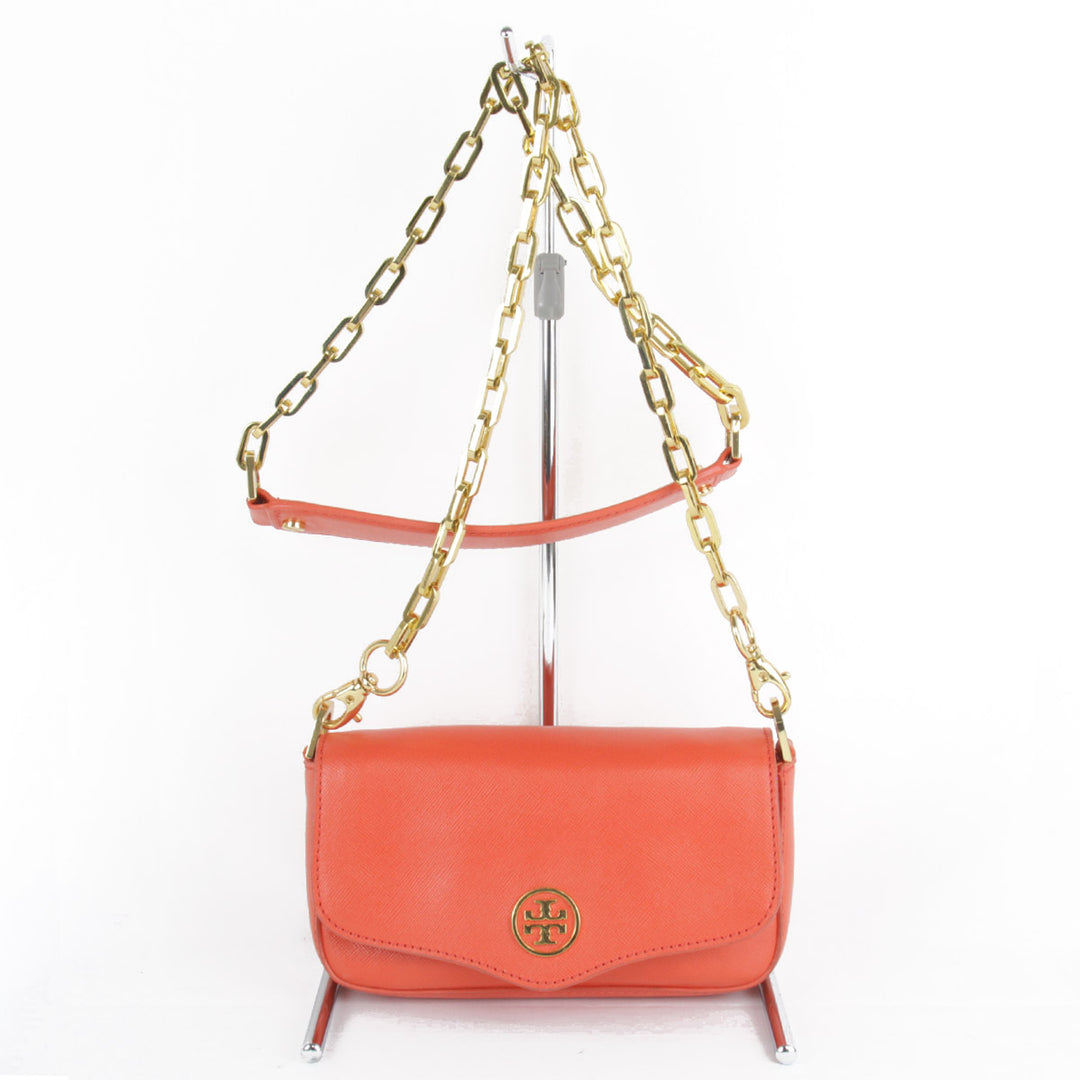 良品『USED』 
Tory Burch トリーバーチ 
 ショルダーバッグ 
レザー オレンジ