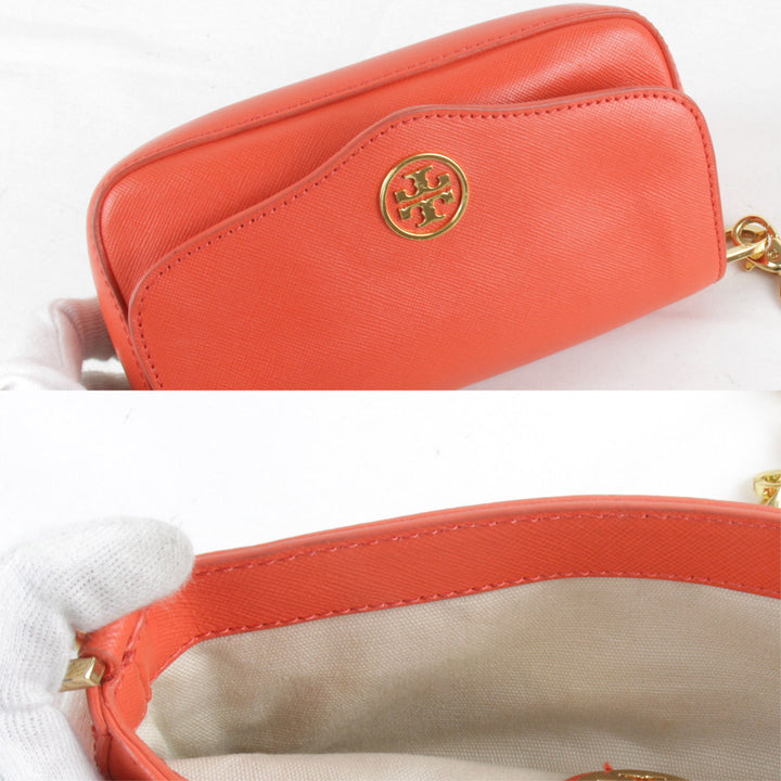 良品『USED』 
Tory Burch トリーバーチ 
 ショルダーバッグ 
レザー オレンジ