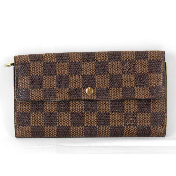 『USED』 
LOUIS VUITTON ルイ・ヴィトン 
 ポルトフォイユ・サラ N61734 長財布 
ダミエキャンバス ブラウン