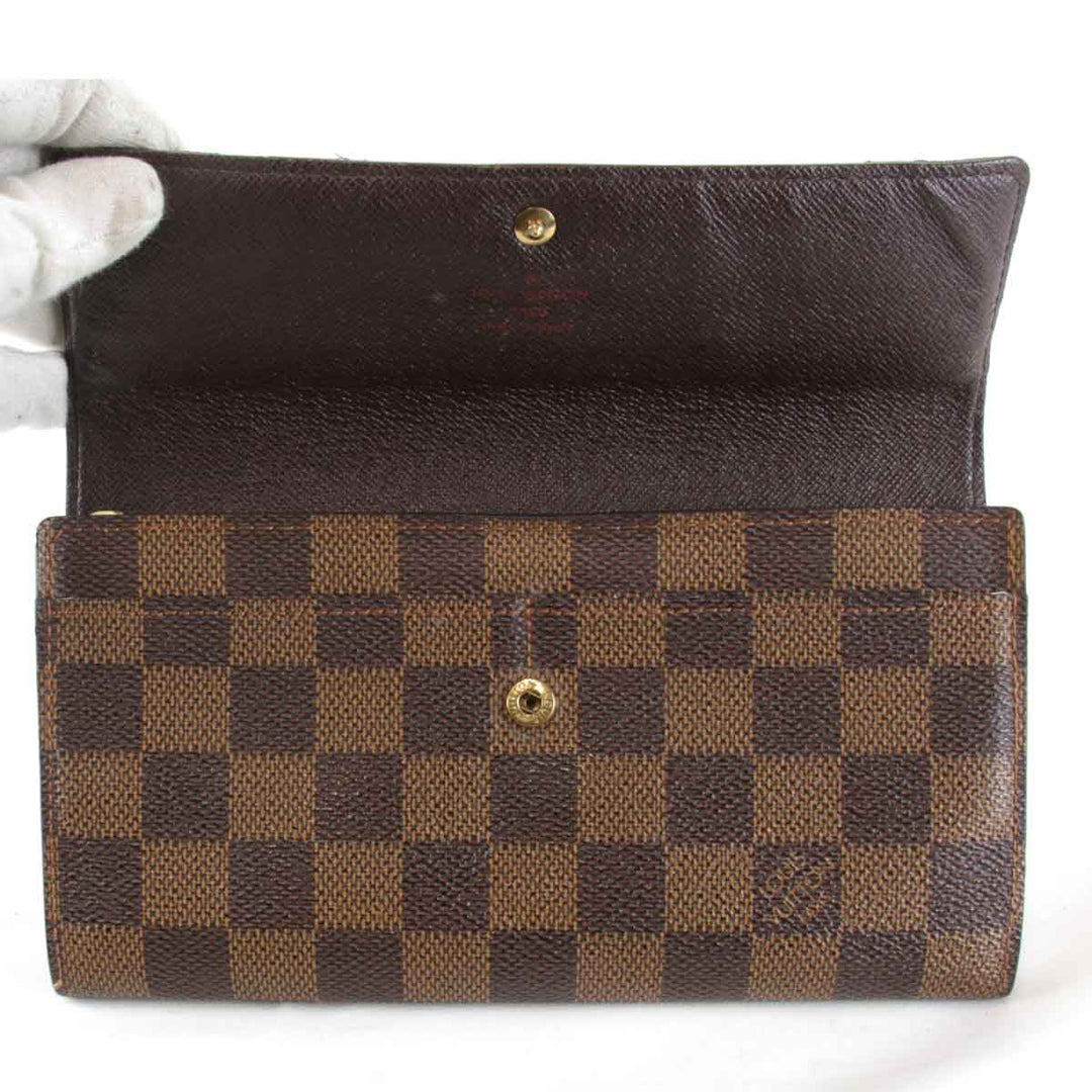 『USED』 
LOUIS VUITTON ルイ・ヴィトン 
 ポルトフォイユ・サラ N61734 長財布 
ダミエキャンバス ブラウン