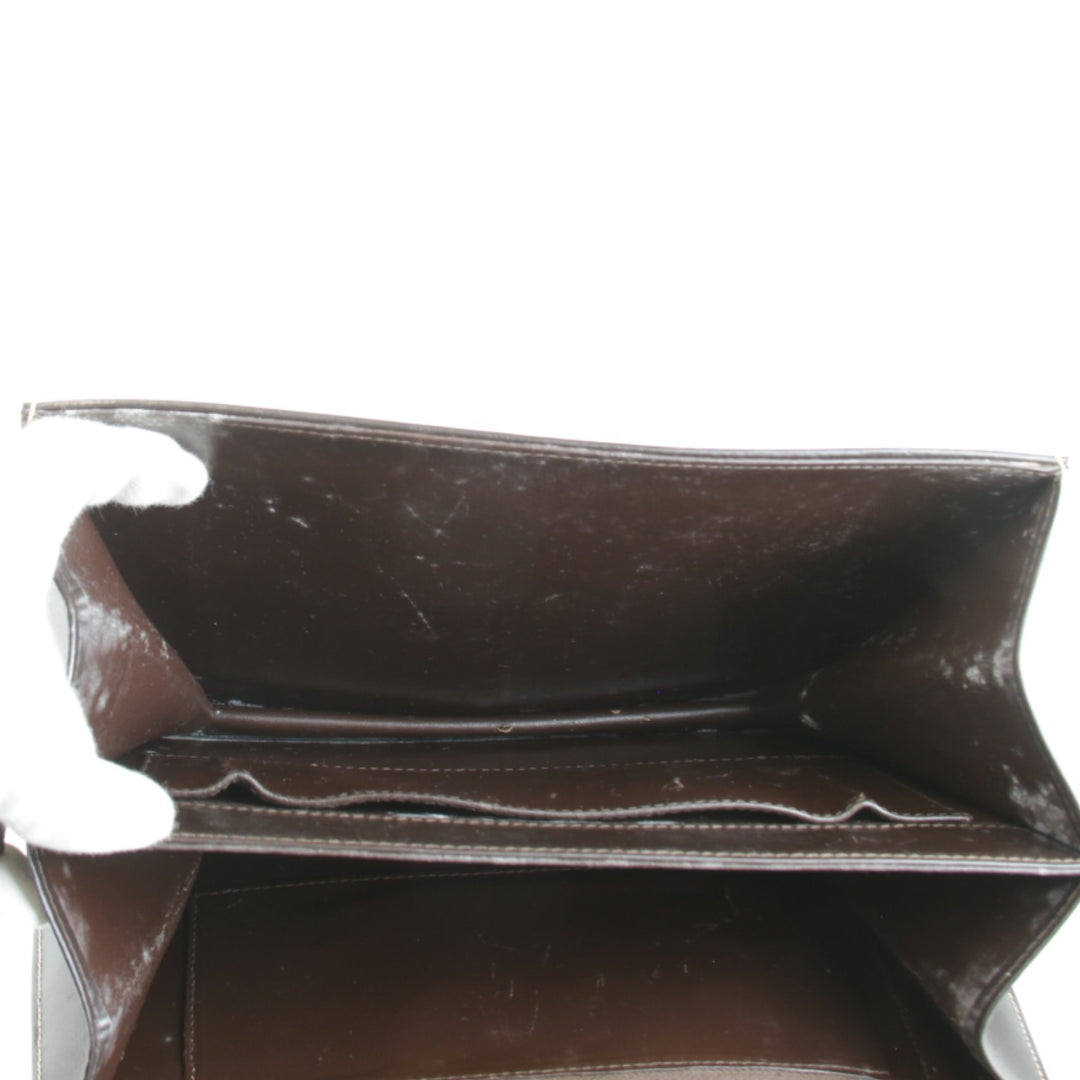 『USED』 
CELINE セリーヌ 
 Cマカダム 馬車金具 ショルダーバッグ 
キャンバス/レザー ブラウン