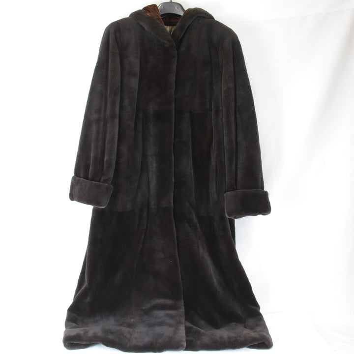 美品『USED』 
SAGA MINK サガミンク 
 毛皮 
シェアードミンク ブラウン