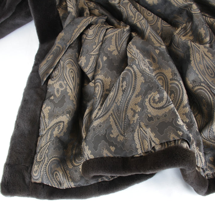 美品『USED』 
SAGA MINK サガミンク 
 毛皮 
シェアードミンク ブラウン