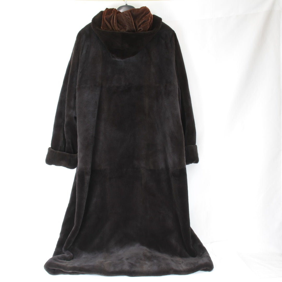 美品『USED』 
SAGA MINK サガミンク 
 毛皮 
シェアードミンク ブラウン