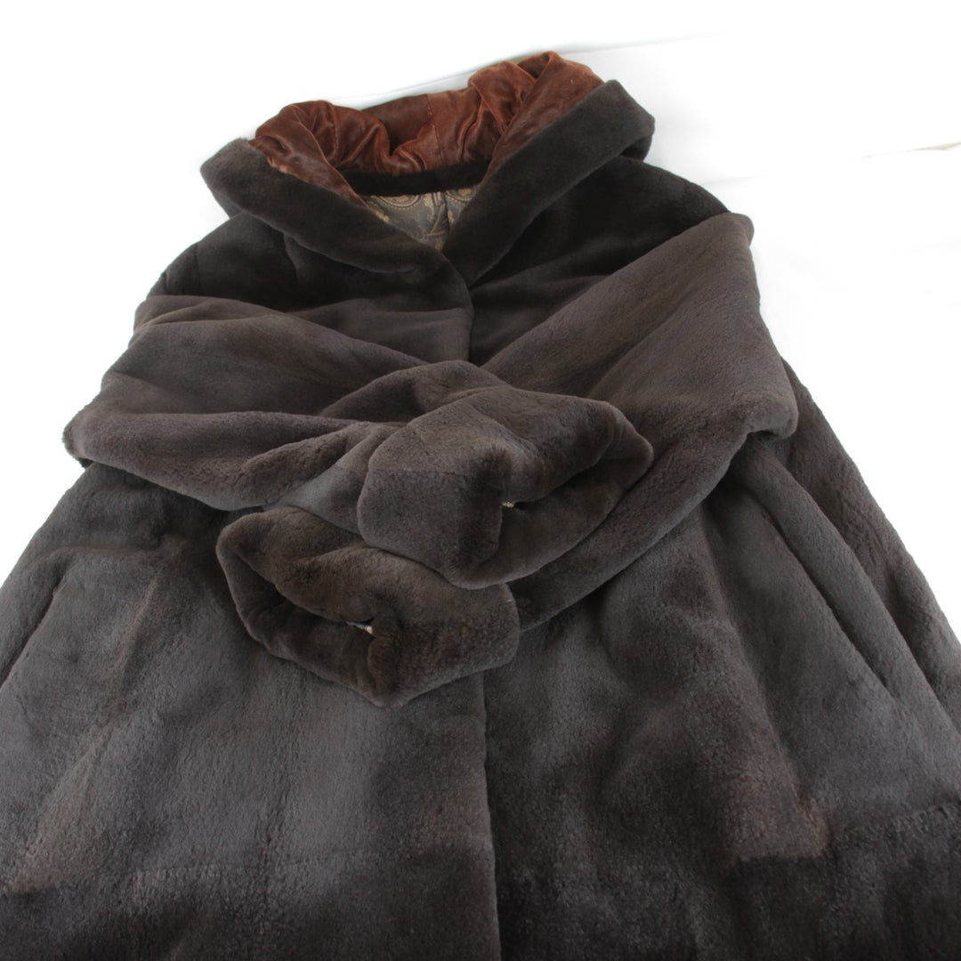 美品『USED』 
SAGA MINK サガミンク 
 毛皮 
シェアードミンク ブラウン