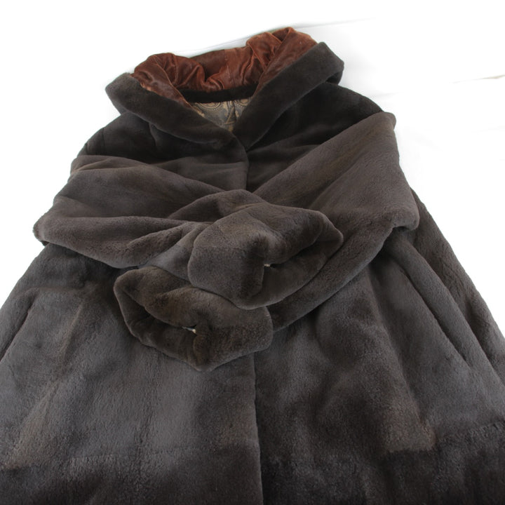 美品『USED』 
SAGA MINK サガミンク 
 毛皮 
シェアードミンク ブラウン