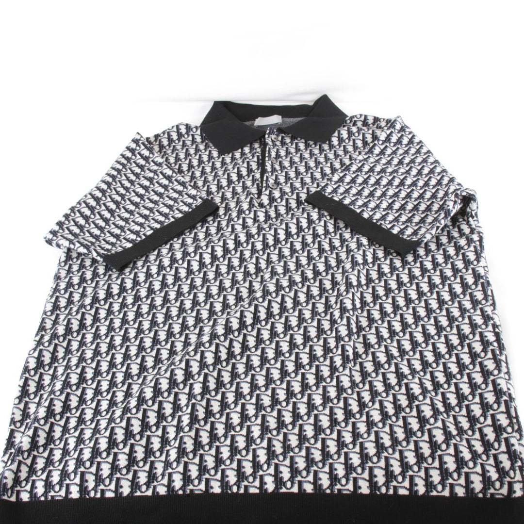 超美品『USED』 
Christian Dior クリスチャンディオール 
 ポロシャツ 
コットン ネイビー