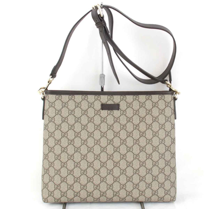 美品『USED』 
GUCCI グッチ 
 388924 213317 ショルダーバッグ 
GGスプリームキャンバス ブラウン