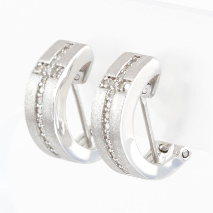 美品『USED』 K18WG/ダイヤモンド 
イヤリング
 ダイヤモンド 0.13 6.8g