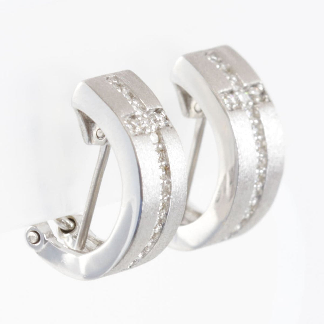美品『USED』 K18WG/ダイヤモンド 
イヤリング
 ダイヤモンド 0.13 6.8g