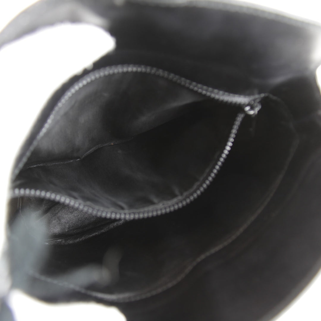 【価格改定】『USED』 
CELINE セリーヌ 
 サークルロゴ金具 ショルダーバッグ 
レザー ブラック