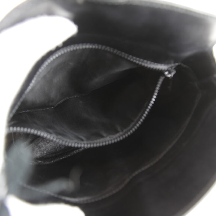 【価格改定】『USED』 
CELINE セリーヌ 
 サークルロゴ金具 ショルダーバッグ 
レザー ブラック