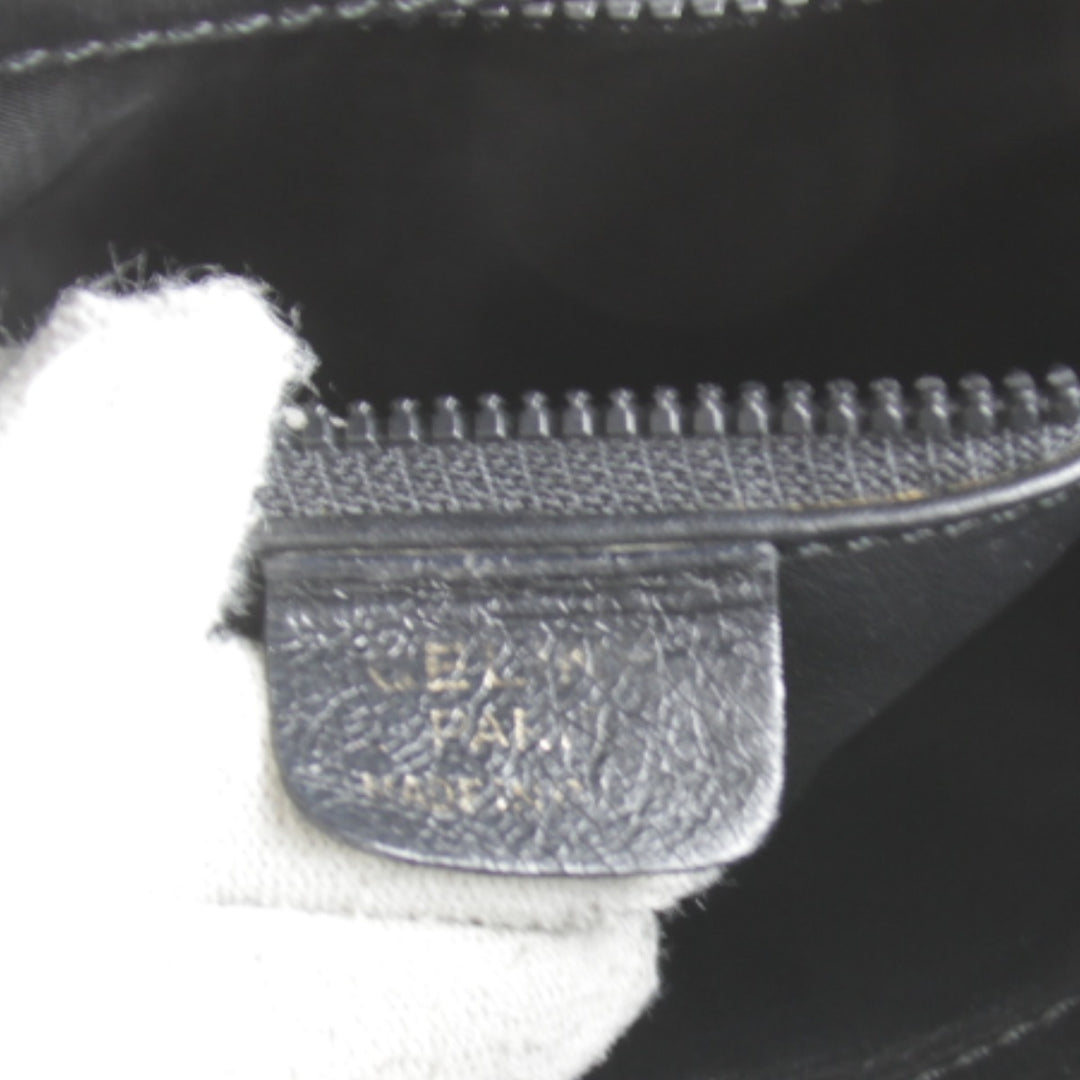 【価格改定】『USED』 
CELINE セリーヌ 
 サークルロゴ金具 ショルダーバッグ 
レザー ブラック