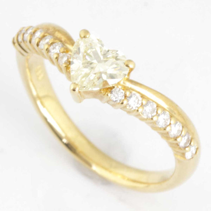 美品『USED』 K18 
リング・指輪
 イエローダイヤモンド 0.55 3.8g