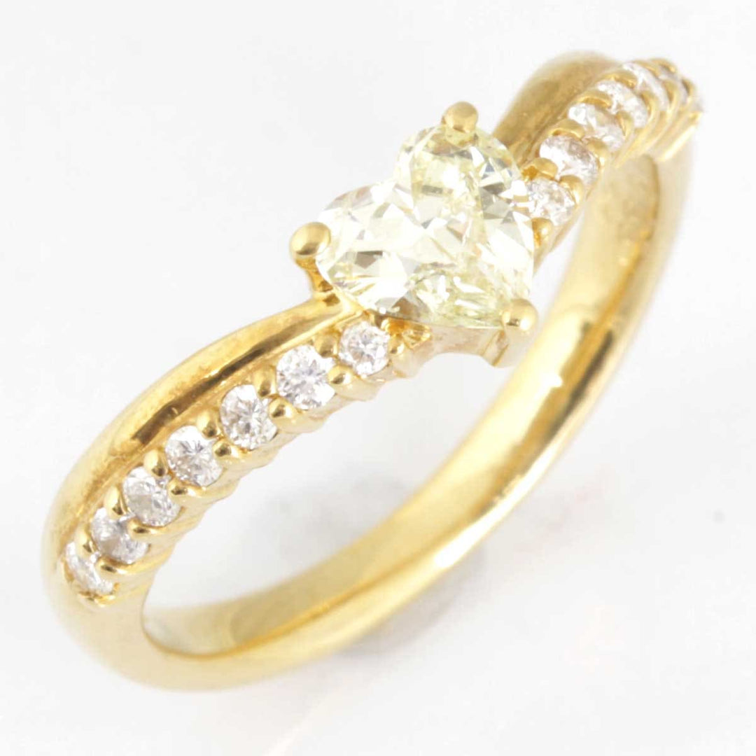 美品『USED』 K18 
リング・指輪
 イエローダイヤモンド 0.55 3.8g