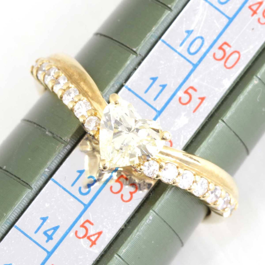 美品『USED』 K18 
リング・指輪
 イエローダイヤモンド 0.55 3.8g