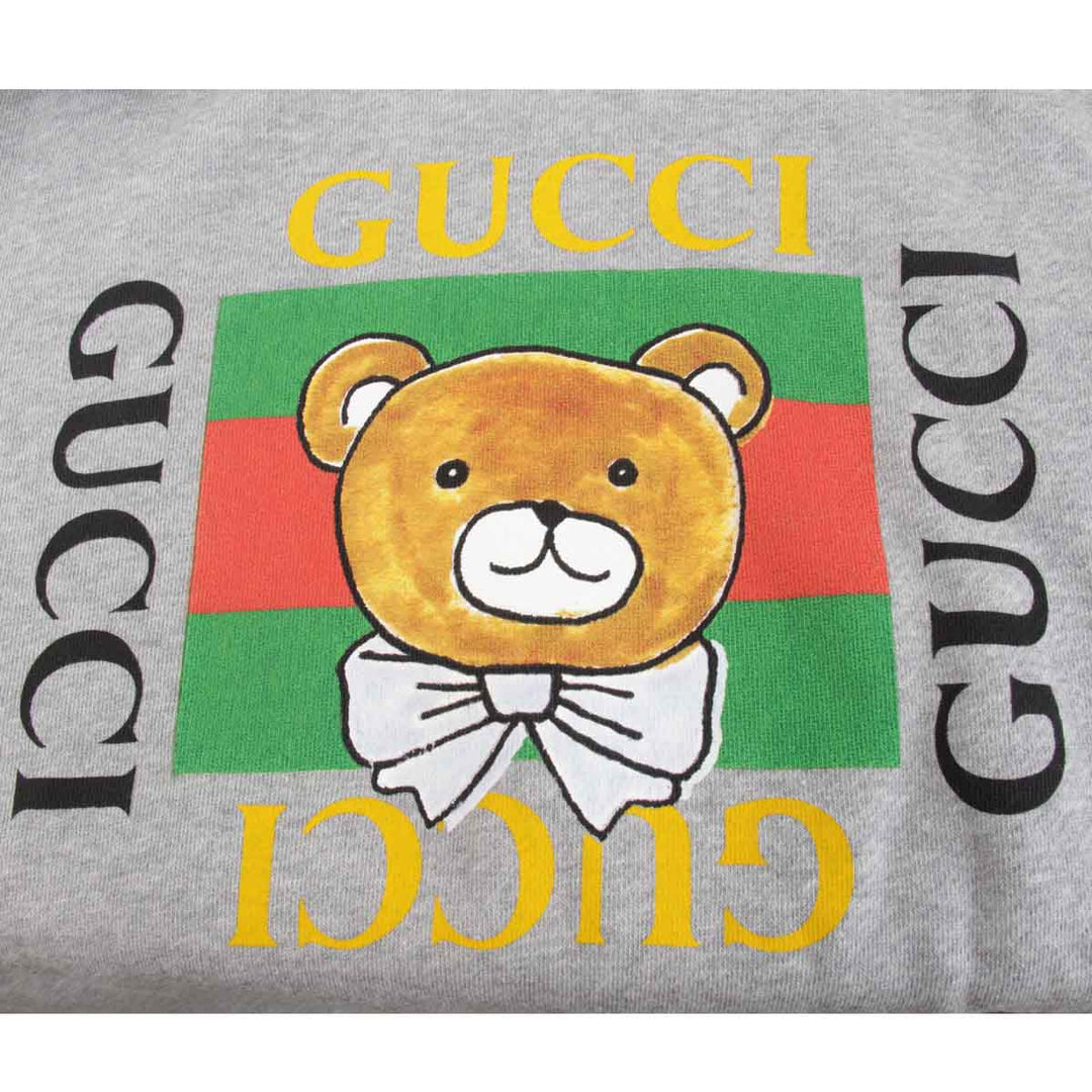 【価格改定】美品『USED』 
GUCCI グッチ 
 GUCCI×EXO KAIコラボ テディベア パーカー サイズXS パーカー 
コットン グレー