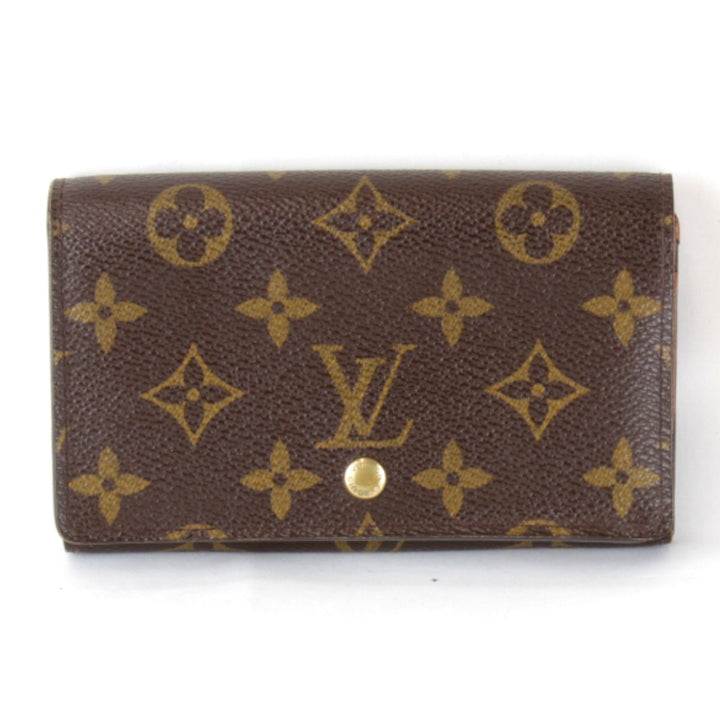 『USED』 
LOUIS VUITTON ルイ・ヴィトン 
 ポルトモネ ビエ トレゾール M61730 二つ折り財布 
モノグラムキャンバス ブラウン