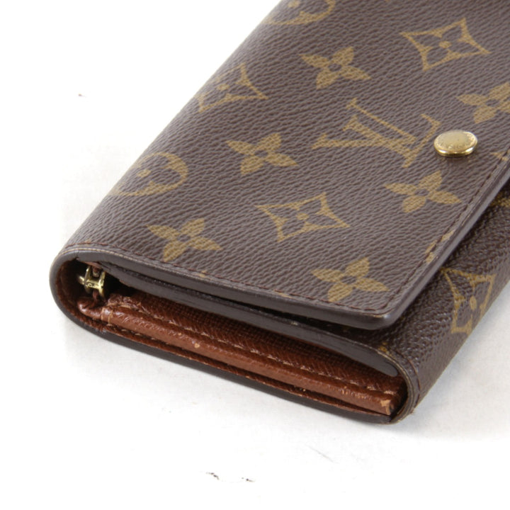 『USED』 
LOUIS VUITTON ルイ・ヴィトン 
 ポルトモネ ビエ トレゾール M61730 二つ折り財布 
モノグラムキャンバス ブラウン
