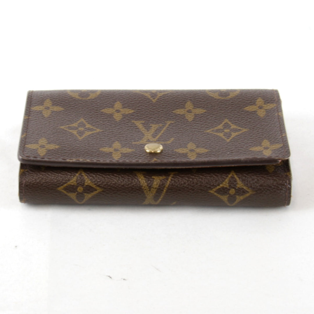 『USED』 
LOUIS VUITTON ルイ・ヴィトン 
 ポルトモネ ビエ トレゾール M61730 二つ折り財布 
モノグラムキャンバス ブラウン