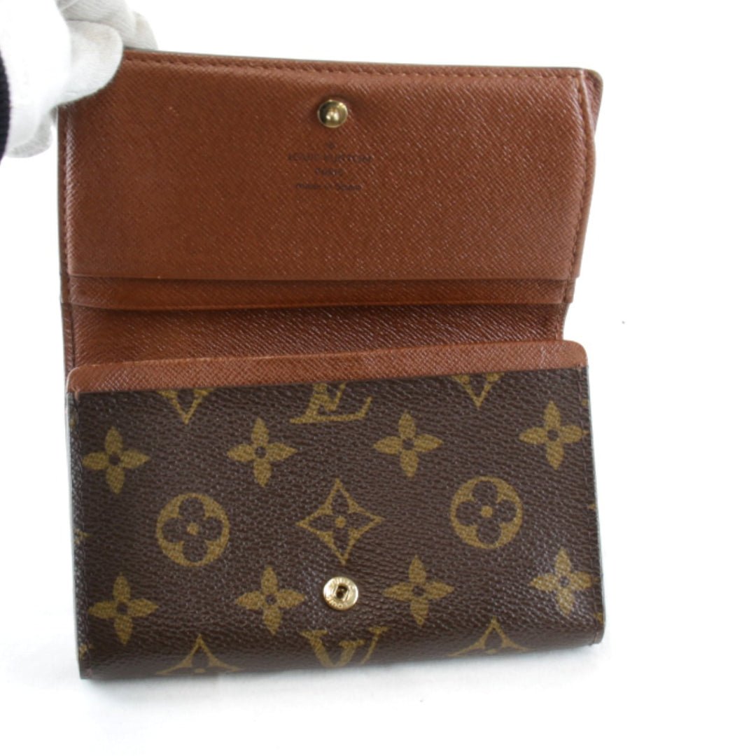 『USED』 
LOUIS VUITTON ルイ・ヴィトン 
 ポルトモネ ビエ トレゾール M61730 二つ折り財布 
モノグラムキャンバス ブラウン