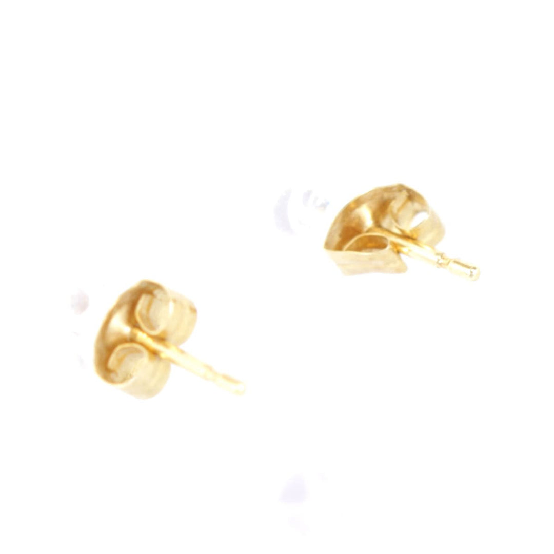『USED』 K18 
 赤石付きピアス ピアス
 0.75g