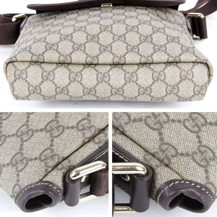 美品『USED』 
GUCCI グッチ 
 223666 ショルダーバッグ 
GGスプリームキャンバス グレー