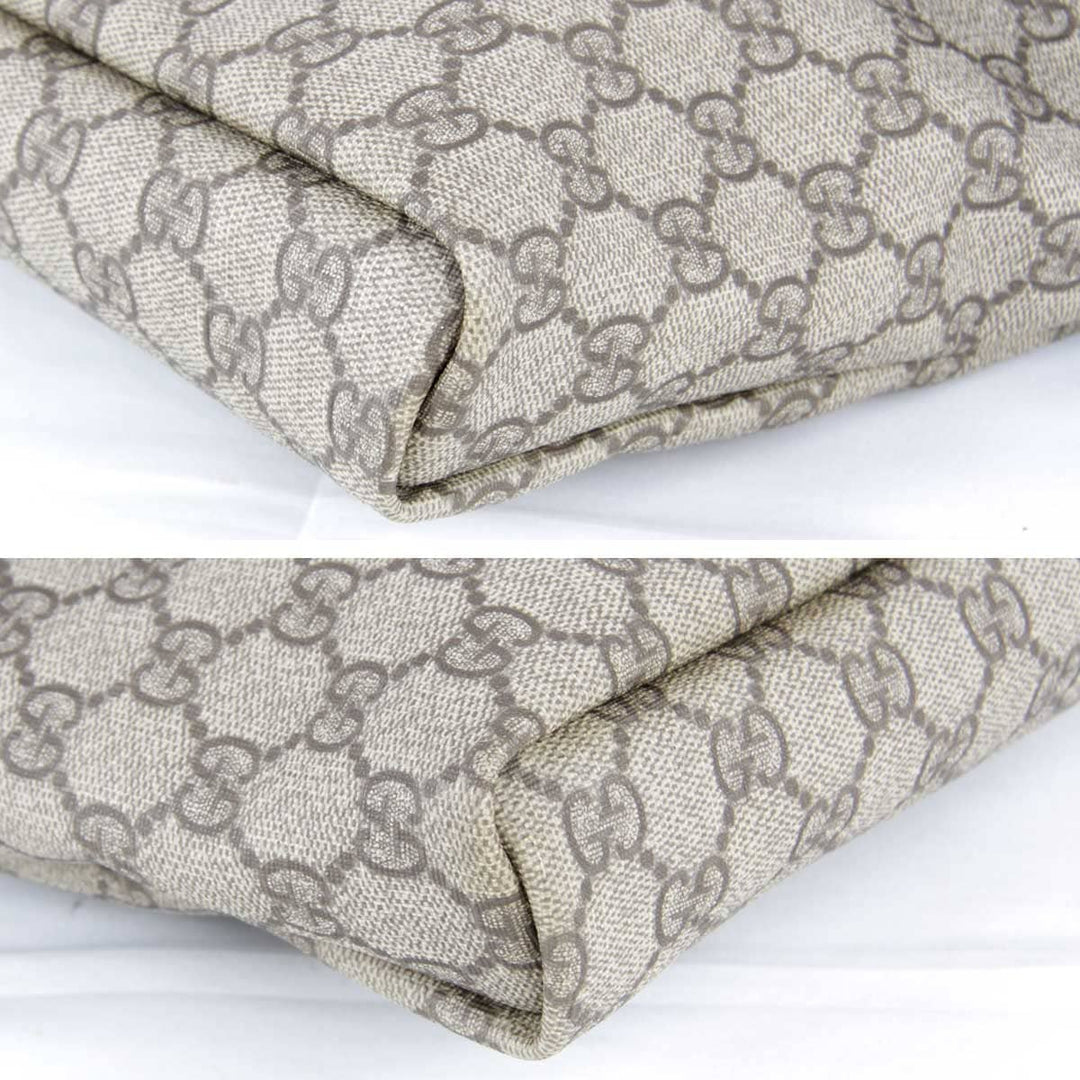 美品『USED』 
GUCCI グッチ 
 223666 ショルダーバッグ 
GGスプリームキャンバス グレー