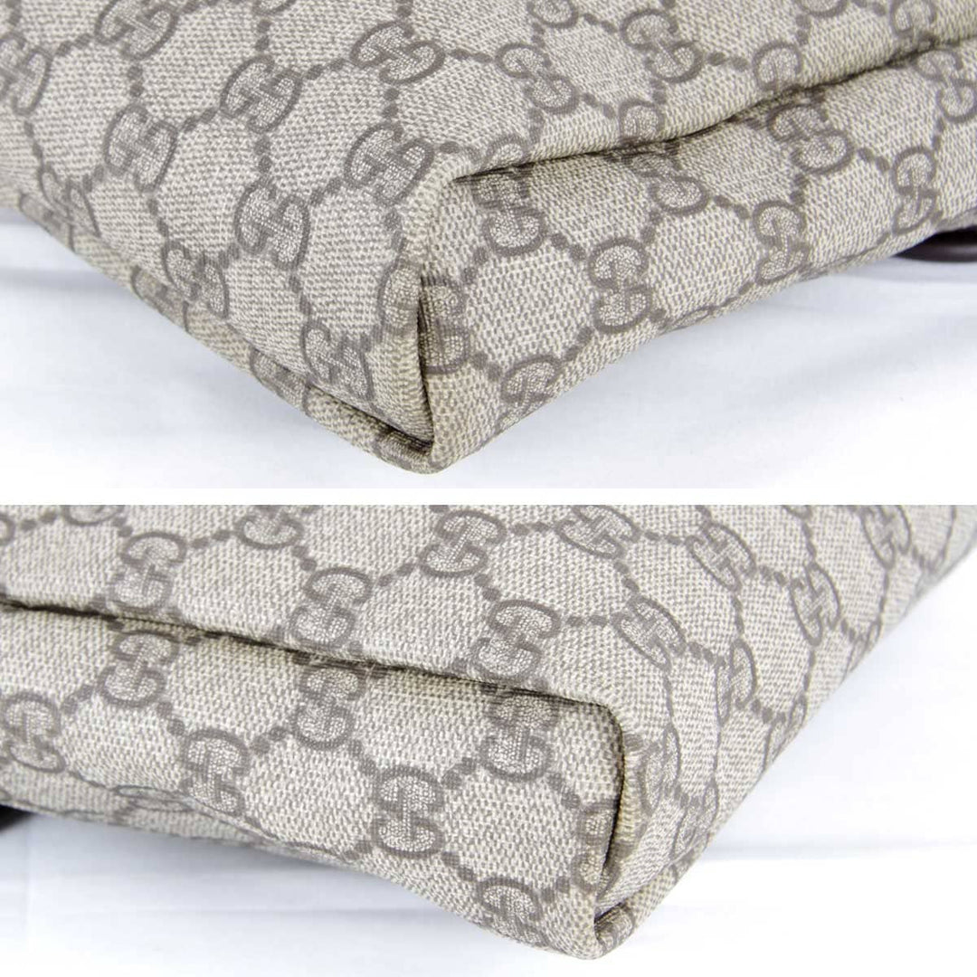 美品『USED』 
GUCCI グッチ 
 223666 ショルダーバッグ 
GGスプリームキャンバス グレー
