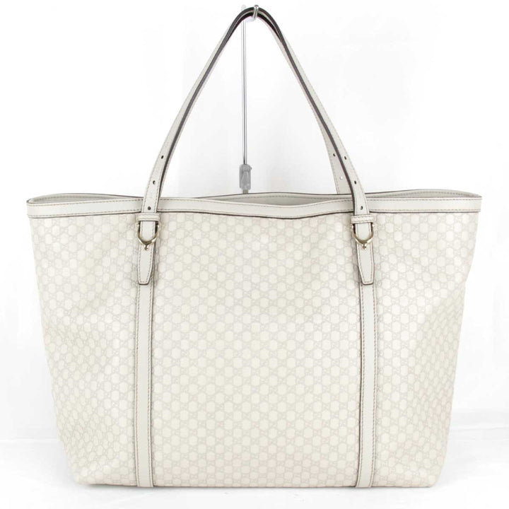 美品『USED』 
GUCCI グッチ 
 マイクロシマ 309613 002123 トートバッグ 
シマレザー アイボリー