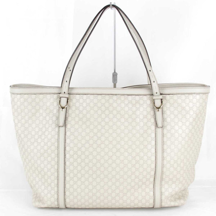 美品『USED』 
GUCCI グッチ 
 マイクロシマ 309613 002123 トートバッグ 
シマレザー アイボリー