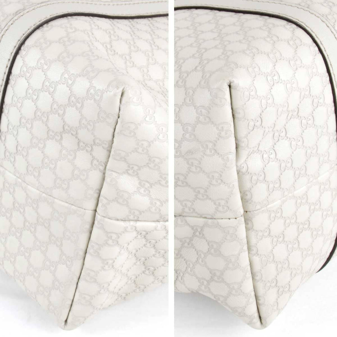 美品『USED』 
GUCCI グッチ 
 マイクロシマ 309613 002123 トートバッグ 
シマレザー アイボリー