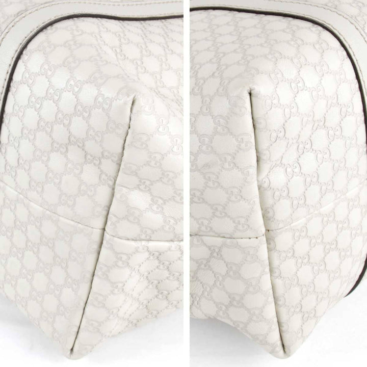 美品『USED』 
GUCCI グッチ 
 マイクロシマ 309613 002123 トートバッグ 
シマレザー アイボリー