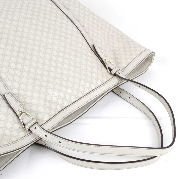 美品『USED』 
GUCCI グッチ 
 マイクロシマ 309613 002123 トートバッグ 
シマレザー アイボリー